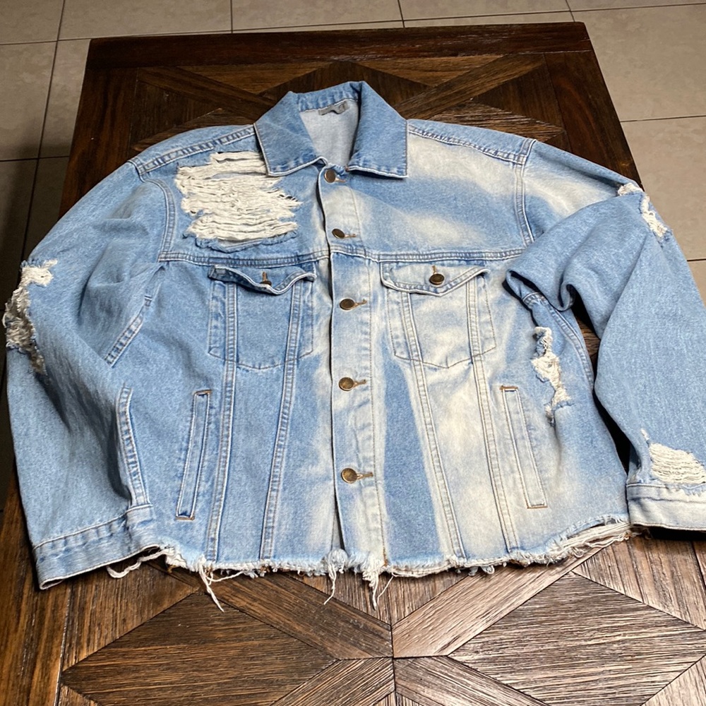 Carmar Vintage Light Denim Oversized Jean Jacket